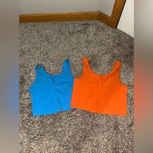 Blue and Orange Tank Tops Size XS